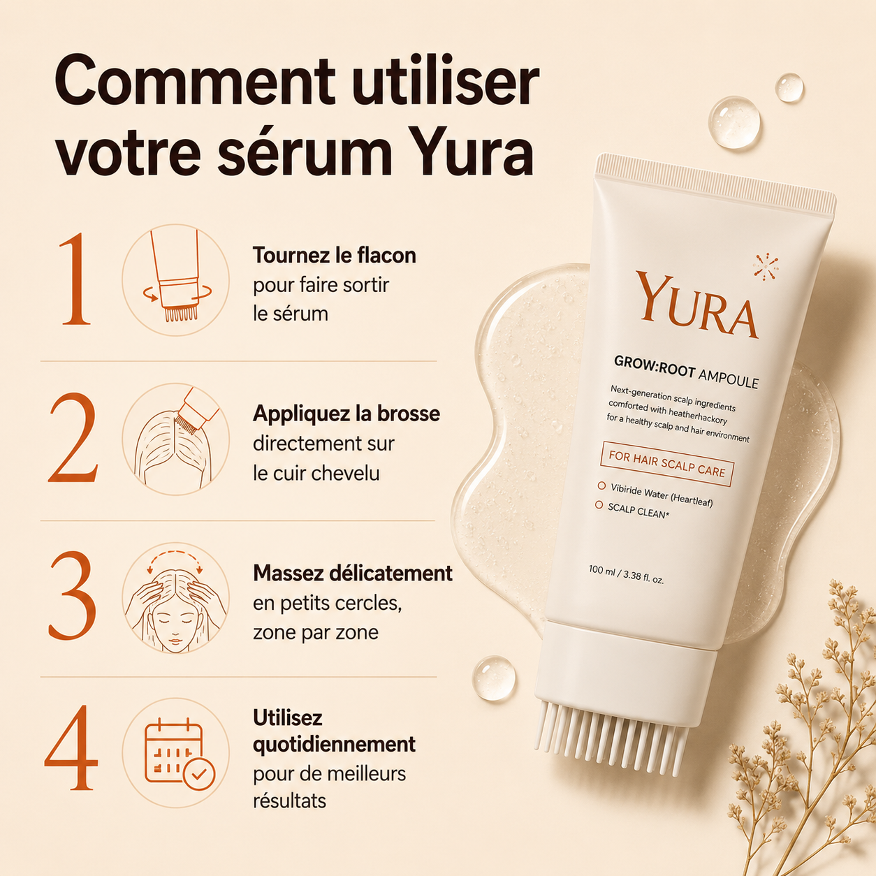Serum Capillaire Coréen Yura